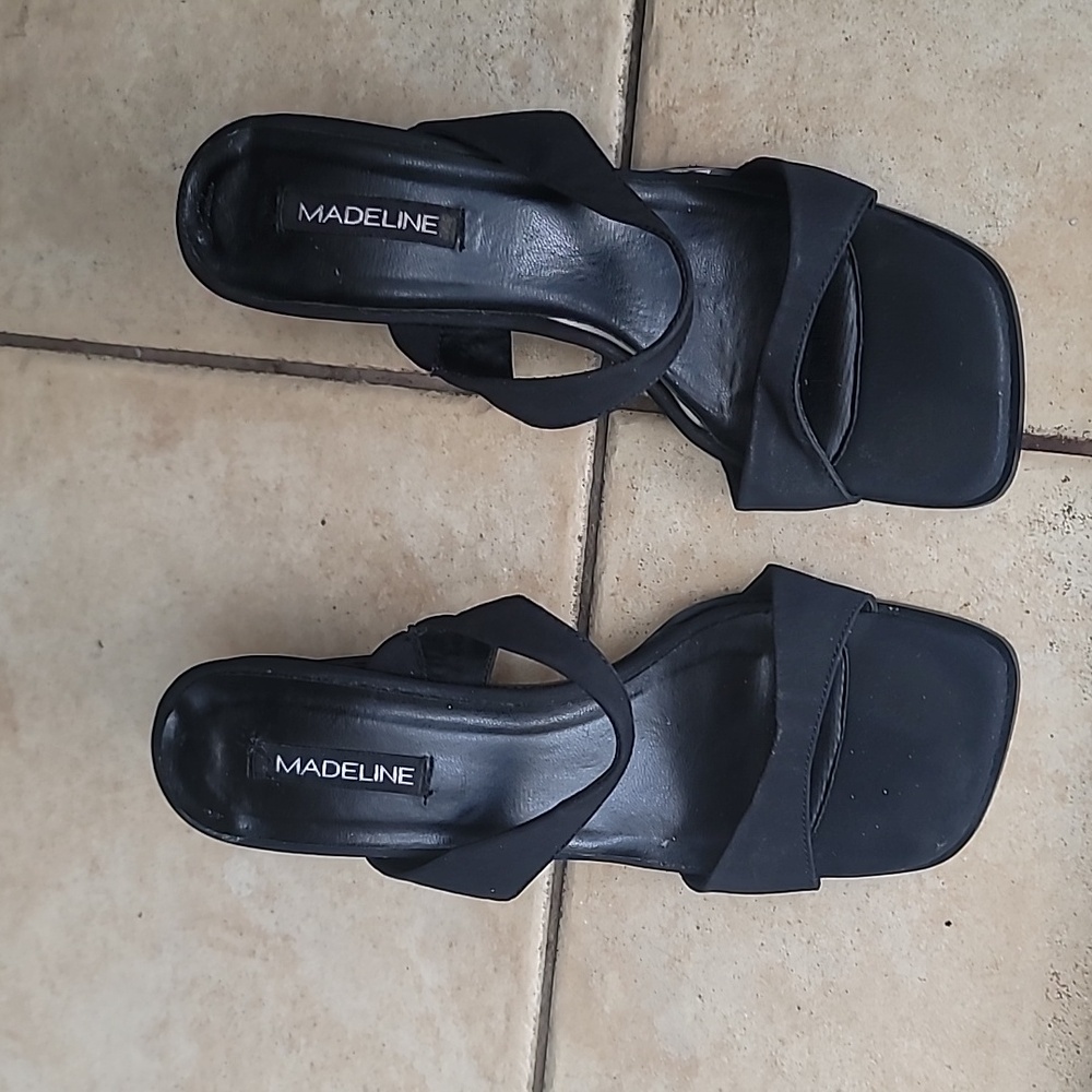 Black Mule Sandals SZ 7.5